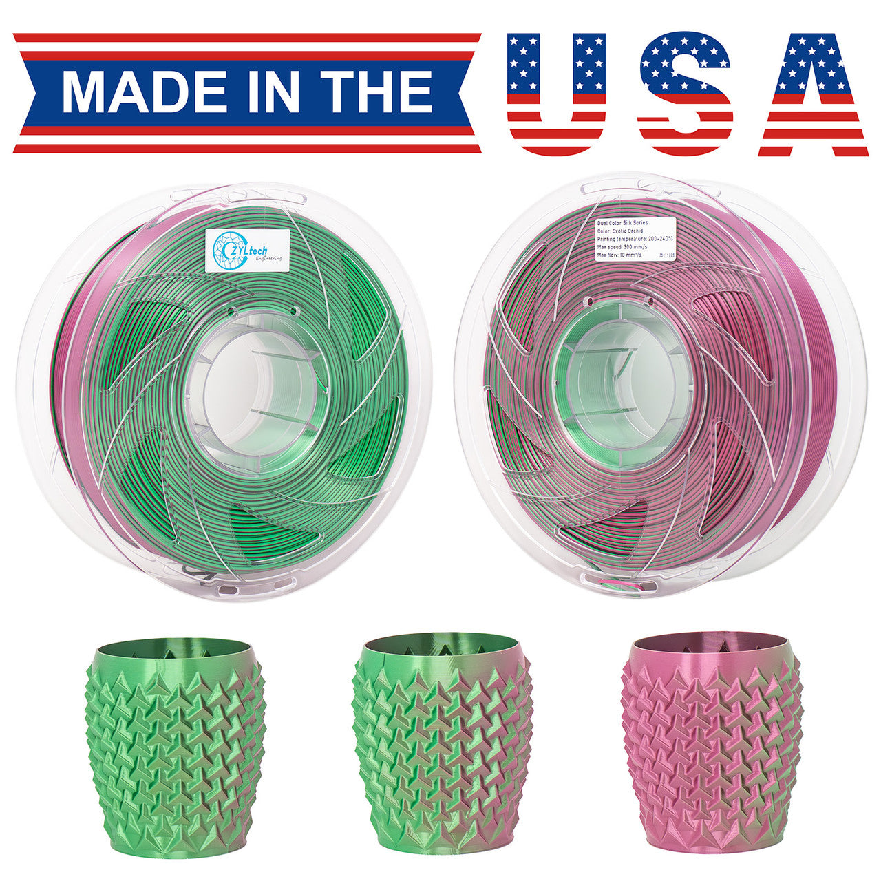 ZYLTECH DUAL SILK PLA